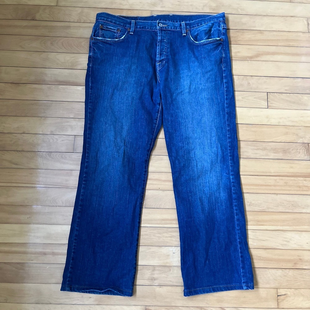 Lucky Brand Mens W38 Dungarees Bootcut Jeans Vtg Y2K Indie Rock Blue Button Fly
